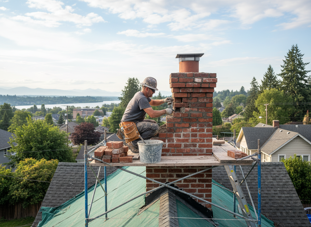 Brick Chimney Repair in Milwaukie, OR