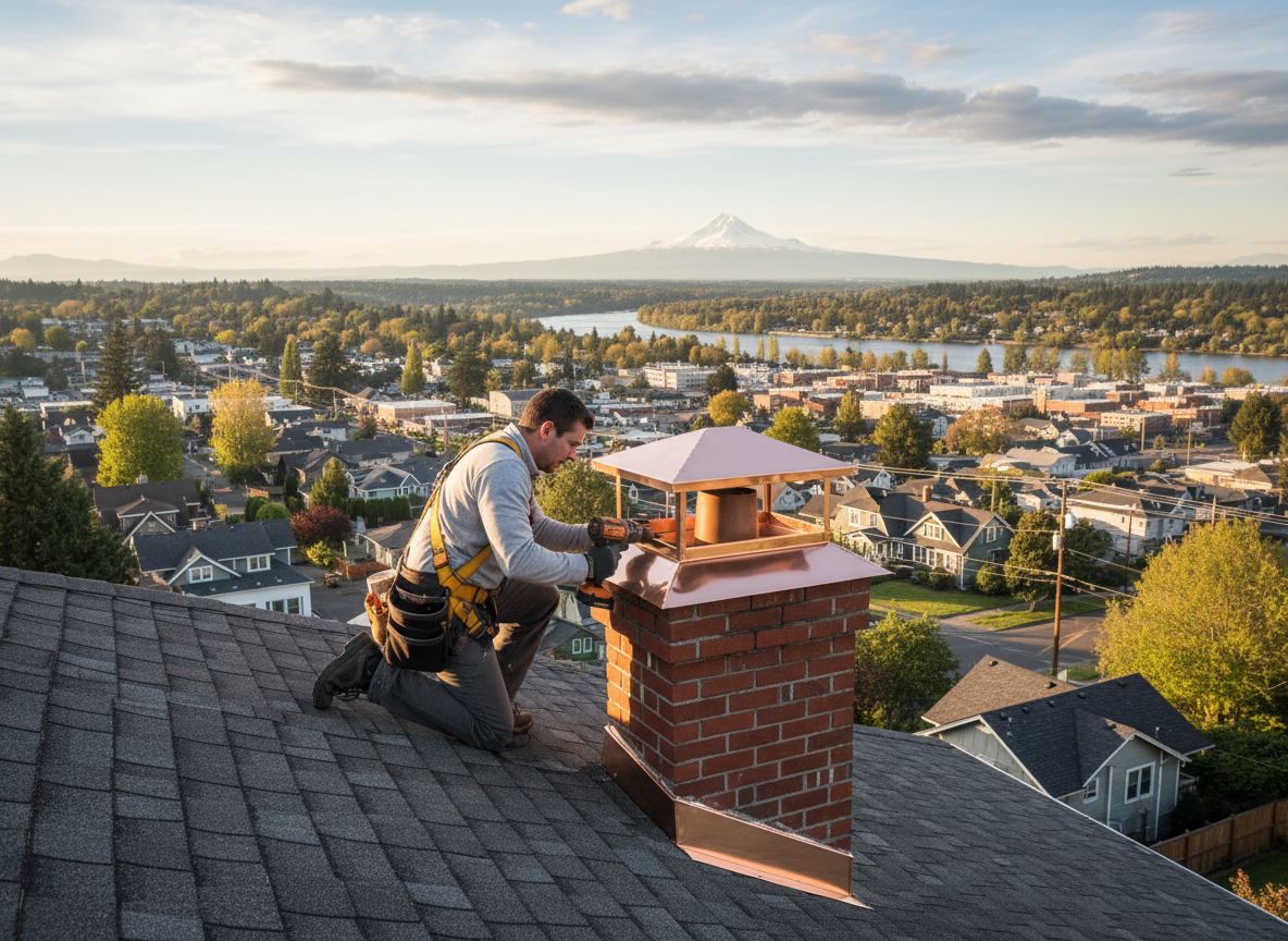 Chimney Cap Installation in Milwaukie, OR