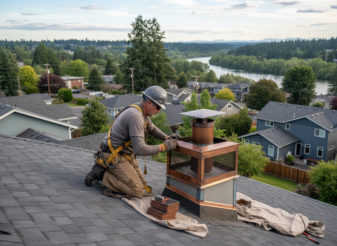 Chimney Cap Repair in Milwaukie, OR