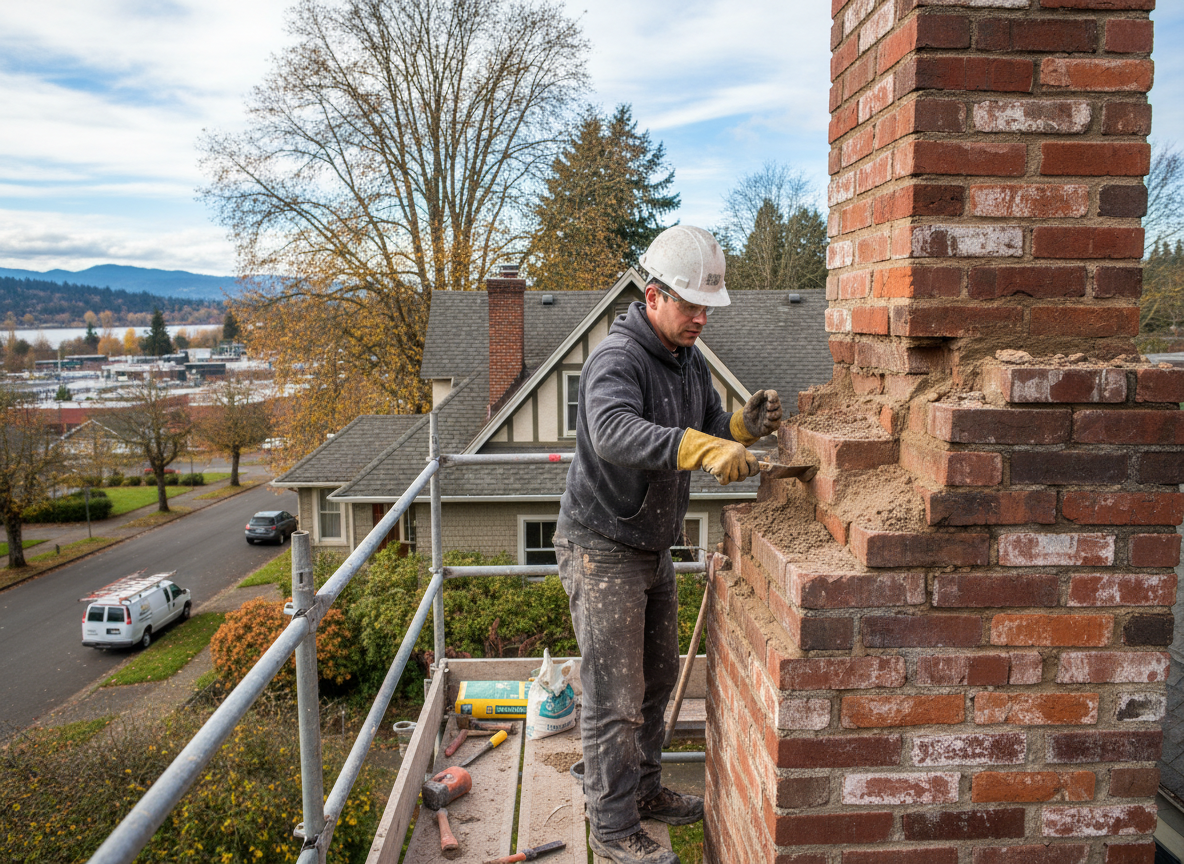 Chimney Masonry Repair in Milwaukie, OR